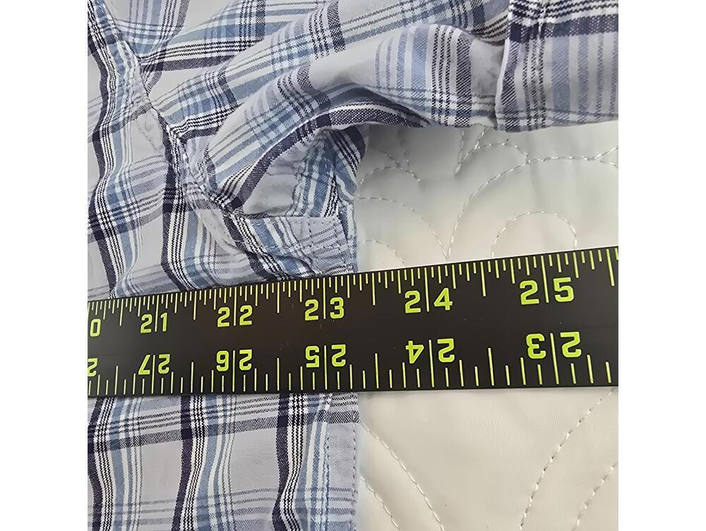 Ralph Lauren Jeans Co Blue Plaid Short Sleeve Button Up Shirt Men’s Size XL - Picture 5 of 6
